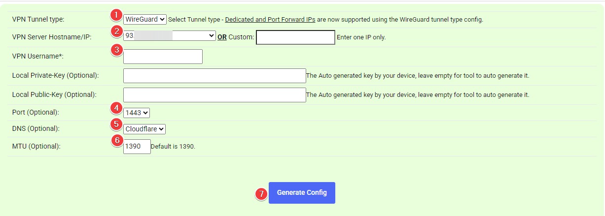 !WireGuard Config Generator